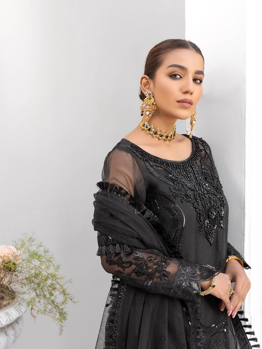 Emaan Adeel Le Festa Premium Formals Unstitched 3Pc Suit LF-403 - FaisalFabrics.pk