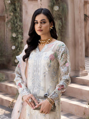 Emaan Adeel Le Festa Luxury Premium Chiffon Unstitched 3Pc Suit LR-01 - FaisalFabrics.pk
