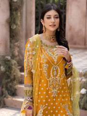 Emaan Adeel Le Festa Luxury Premium Chiffon Unstitched 3Pc Suit LR-05 - FaisalFabrics.pk