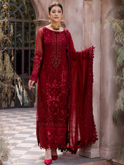 Emaan Adeel Le Festa Luxury Premium Chiffon Unstitched 3Pc Suit LR-09 - FaisalFabrics.pk