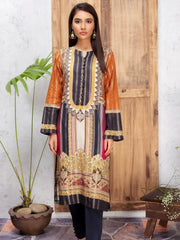 Limelight Printed Jacquard Shirt Spring Summer 2020 U0852 Rust - FaisalFabrics.pk