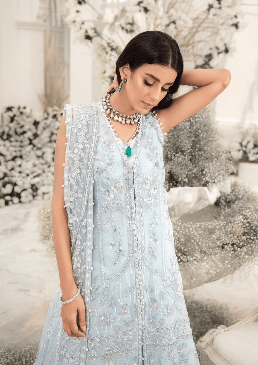 Aik Atelier Wedding Festive Embroidered Organza 3Pc Suit Look-02