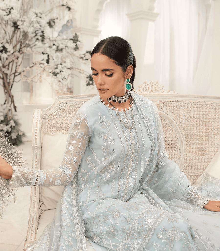 Aik Atelier Wedding Festive Embroidered Organza 3Pc Suit Look-02