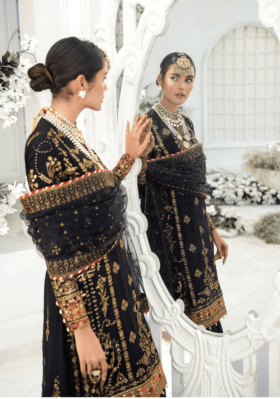 Aik Atelier Wedding Festive Embroidered Chiffon 3Pc Suit Look-05