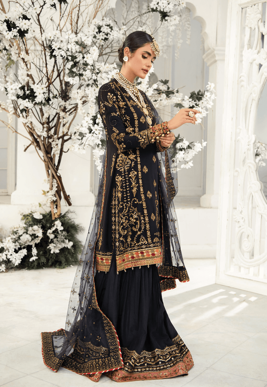 Aik Atelier Wedding Festive Embroidered Chiffon 3Pc Suit Look-05