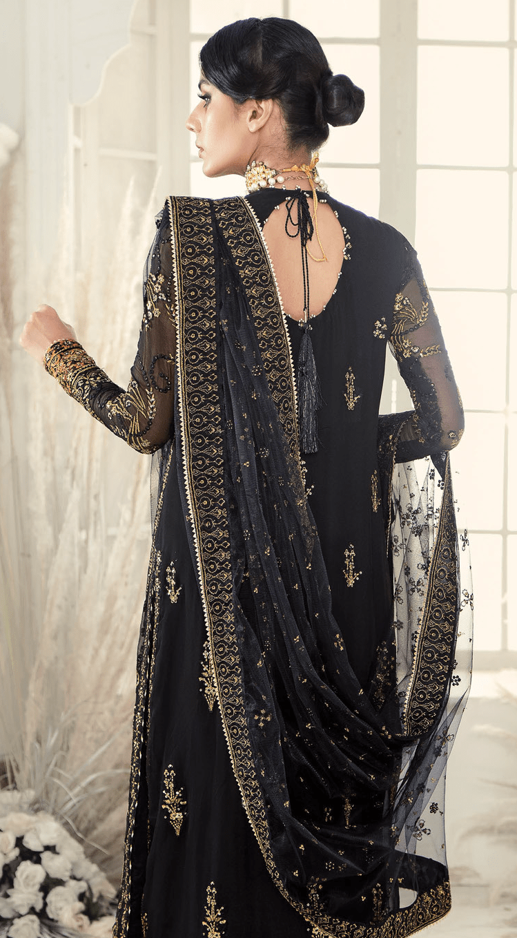 Aik Atelier Wedding Festive Embroidered Chiffon 3Pc Suit Look-05