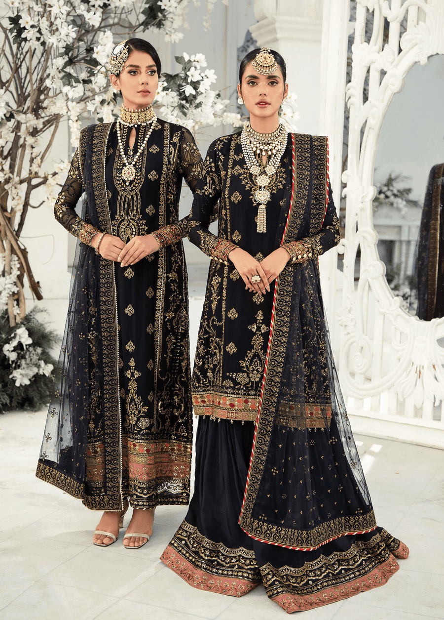 Aik Atelier Wedding Festive Embroidered Chiffon 3Pc Suit Look-05