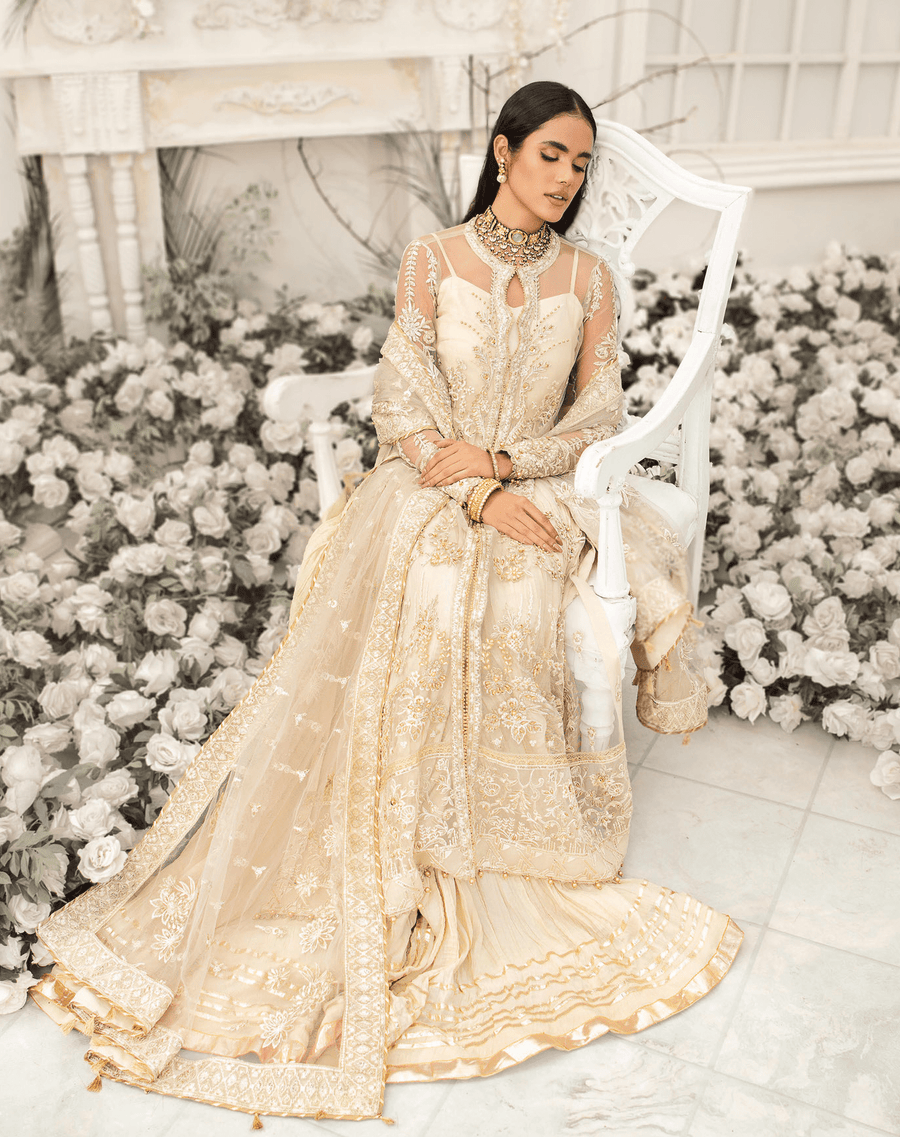 Aik Atelier Wedding Festive Embroidered Net 3Pc Suit Look-06
