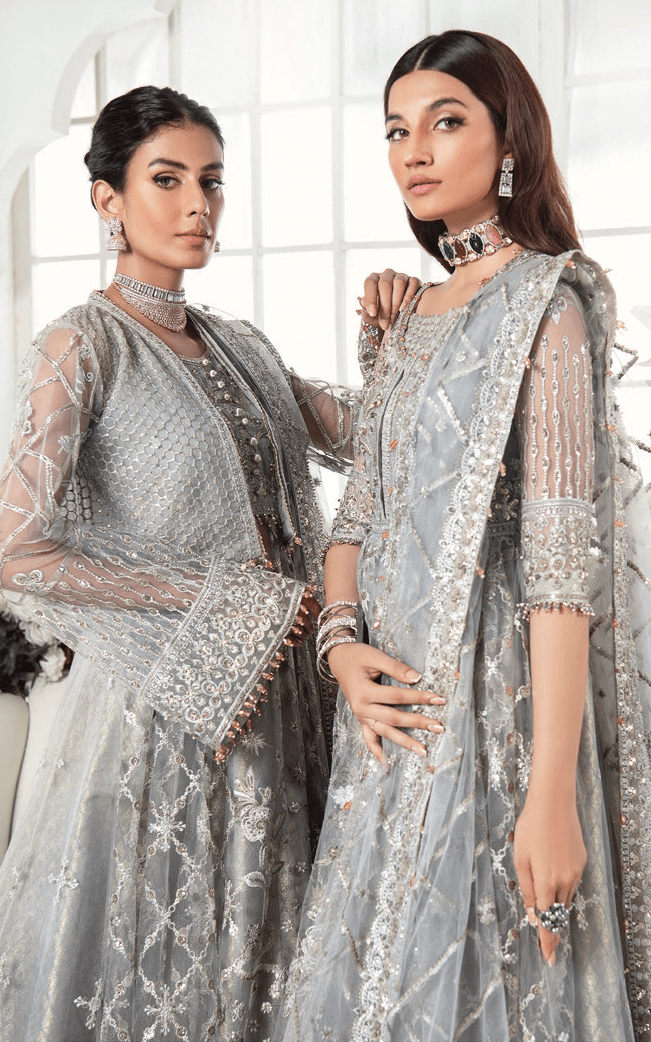 Aik Atelier Wedding Festive Embroidered Net 3Pc Suit Look-07