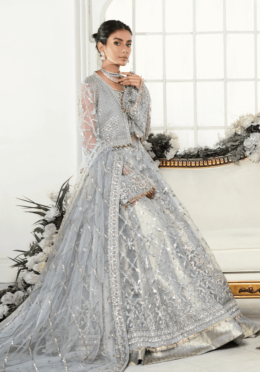 Aik Atelier Wedding Festive Embroidered Net 3Pc Suit Look-07