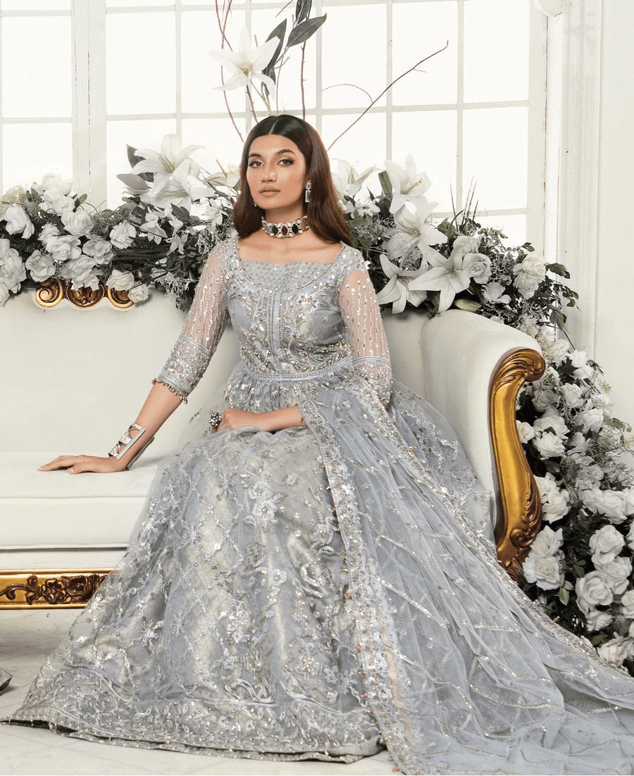 Aik Atelier Wedding Festive Embroidered Net 3Pc Suit Look-07
