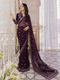 Aik Atelier Baagh Luxury Velvet Unstitched Embroidered Saree Look-07