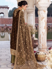 Aik Atelier Baagh Luxury Velvet Unstitched Embroidered Suit Look-10