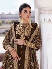 Aik Atelier Baagh Luxury Velvet Unstitched Embroidered Suit Look-10
