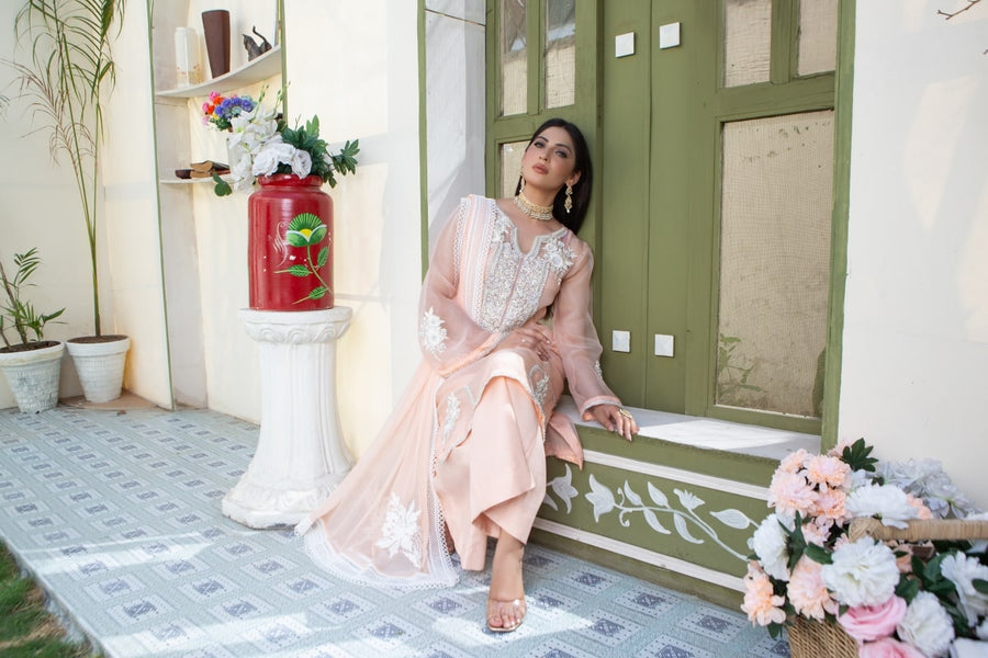 Sumaria’s Couture Baharan Luxury Pret 3Pc Suit - Lotus