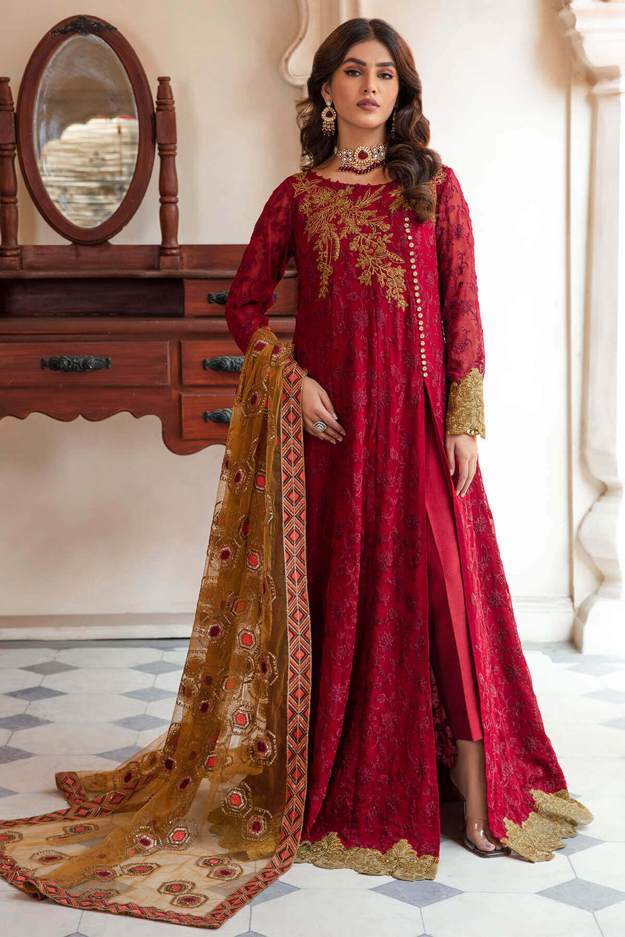 Majestic by Imrozia Premium Amour Sans Fin Formals Suit M-04 Morocan Glam