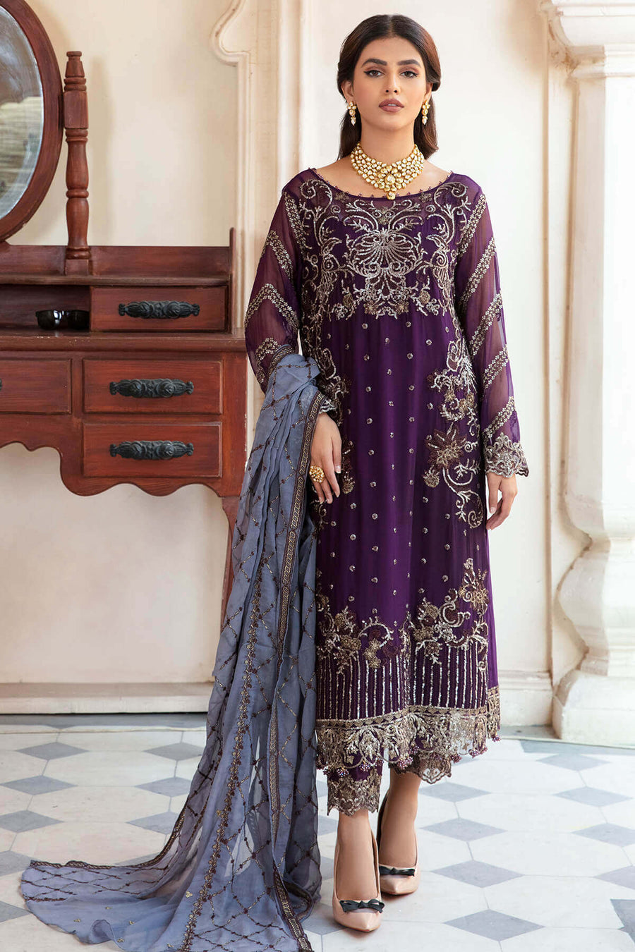 Majestic by Imrozia Premium Amour Sans Fin Formals Suit M-07 Leilani