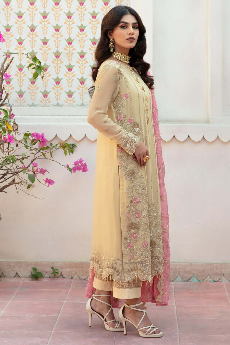 Majestic by Imrozia Premium Amour Sans Fin Formals Suit M-10 Luminous Blush