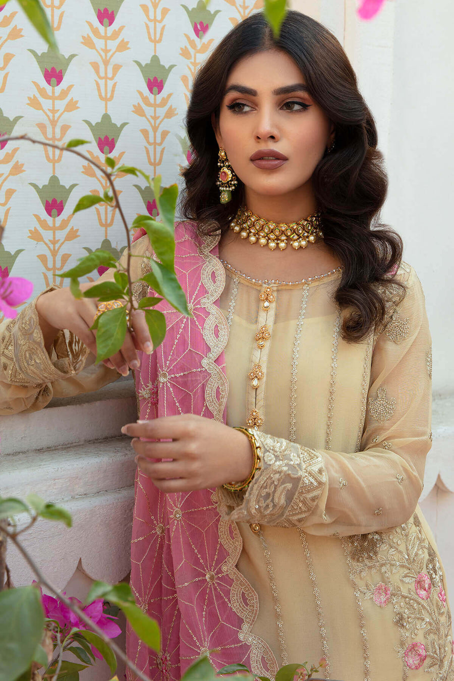 Majestic by Imrozia Premium Amour Sans Fin Formals Suit M-10 Luminous Blush