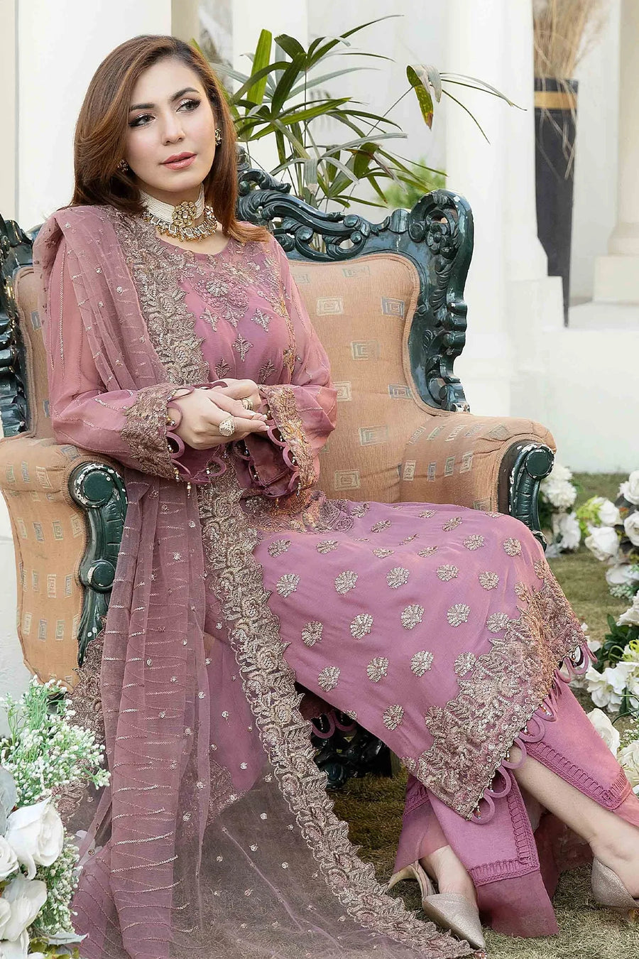 Esta Bonita Majestic by Imrozia Unstitched Chiffon Suit M-11 LAMBENT SOUL