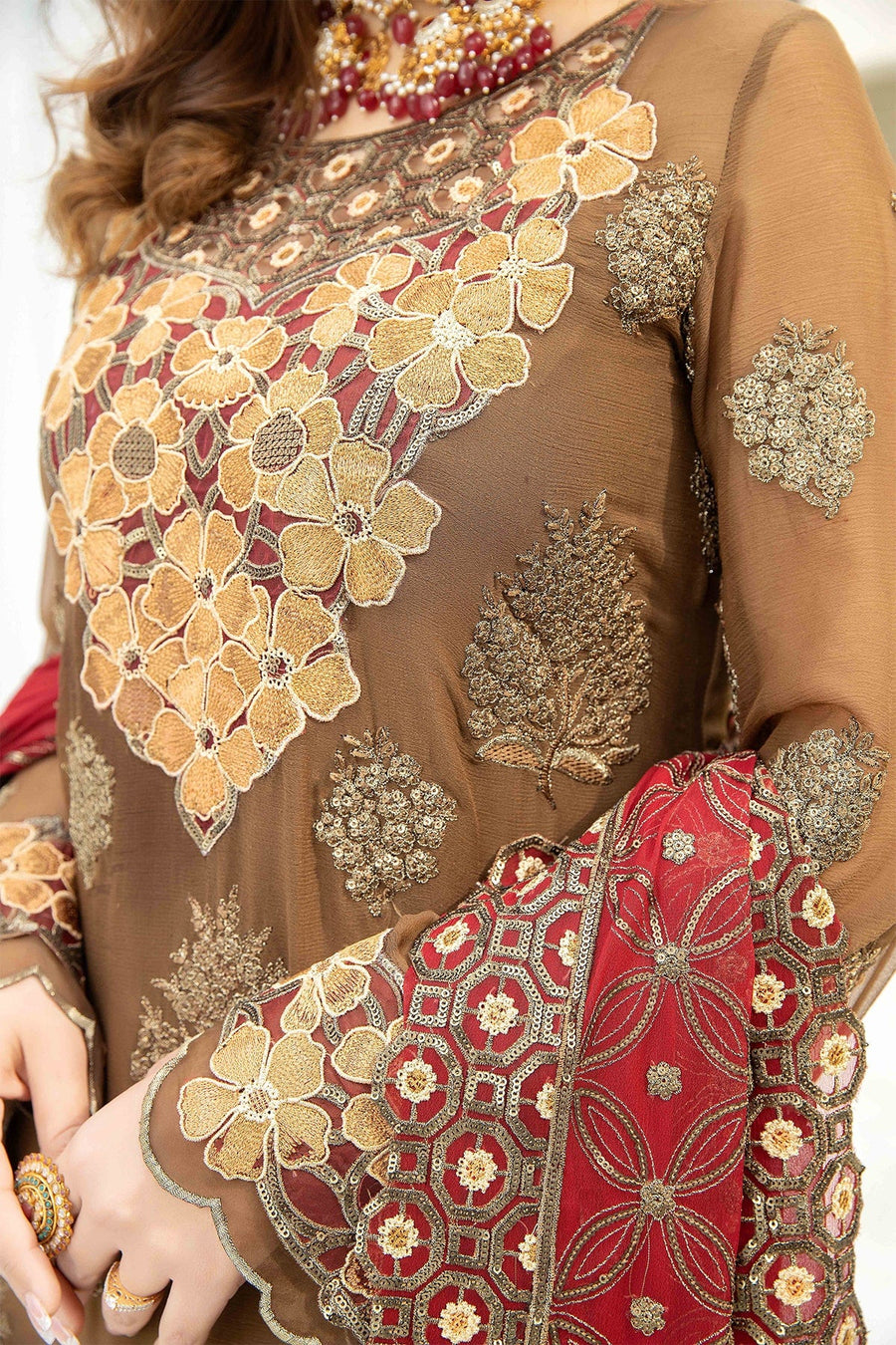 Esta Bonita Majestic by Imrozia Unstitched Chiffon Suit M-13 FAIN