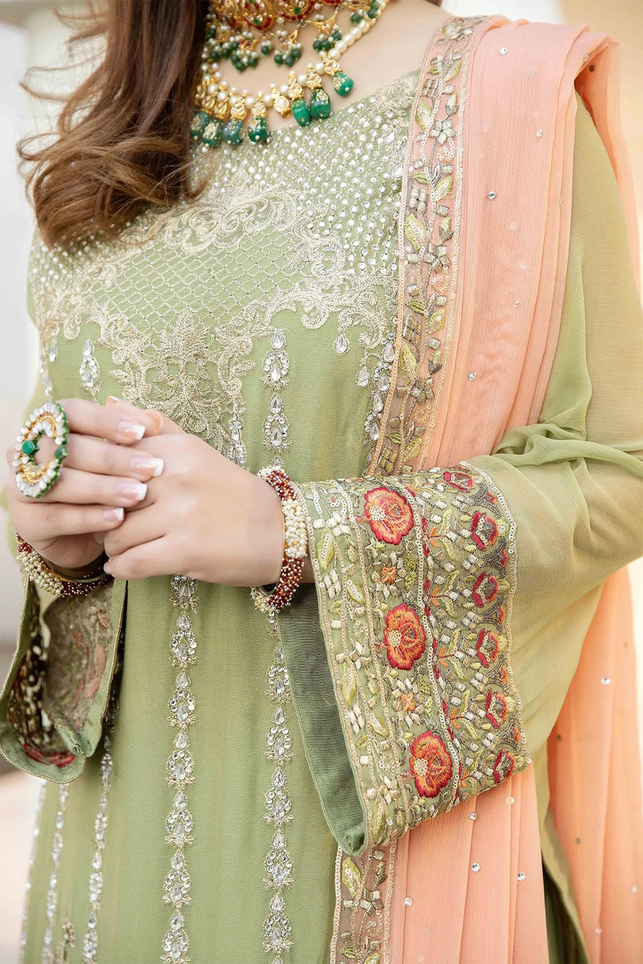 Esta Bonita Majestic by Imrozia Unstitched Chiffon Suit M-14 BOLIDE