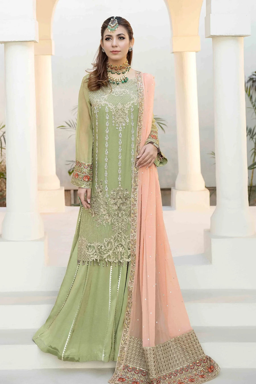 Esta Bonita Majestic by Imrozia Unstitched Chiffon Suit M-14 BOLIDE