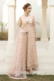 Esta Bonita Majestic by Imrozia Unstitched Chiffon Suit M-16 PALE BLOOM