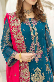 Esta Bonita Majestic by Imrozia Unstitched Chiffon Suit M-17 VERIDIAN JADE