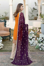 Esta Bonita Majestic by Imrozia Unstitched Chiffon Suit M-19 FUCHSIA GOLD