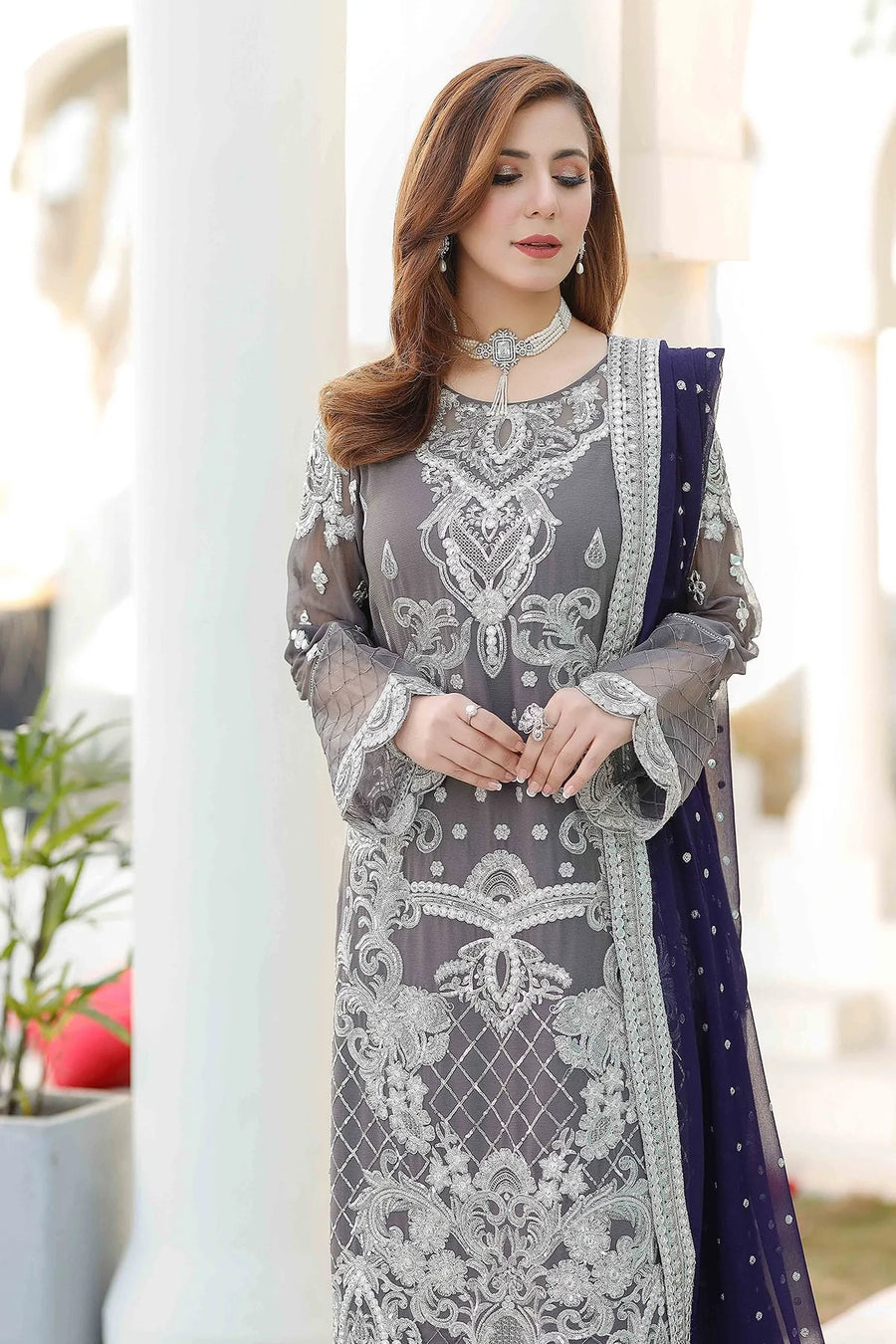 Esta Bonita Majestic by Imrozia Unstitched Chiffon Suit M-20 INSOMNIA