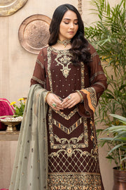 Exquise Majestic by Imrozia Embroidered Chiffon Unstitched 3Piece M-21 ROOHAY