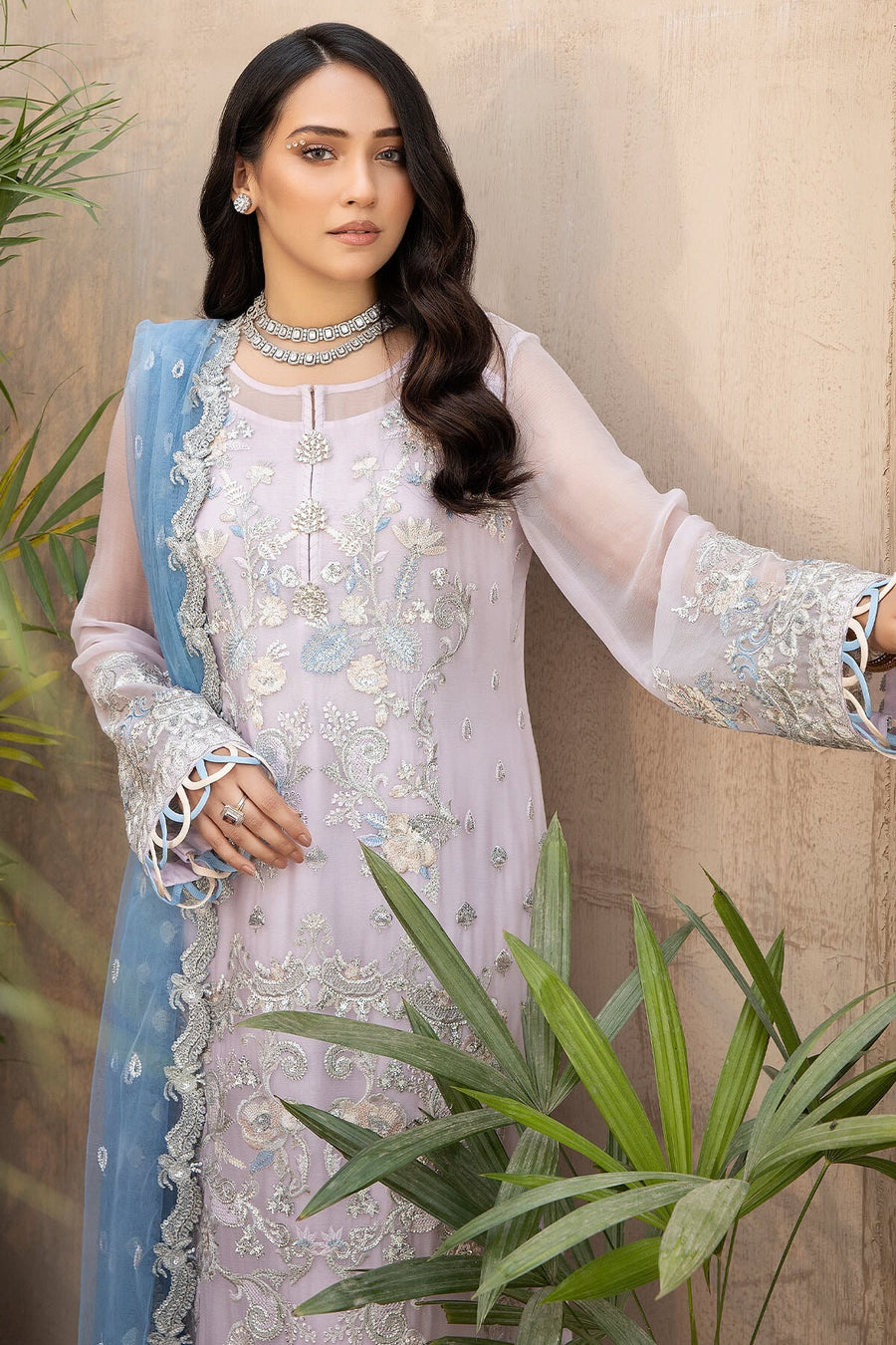Exquise Majestic by Imrozia Embroidered Chiffon Unstitched 3Piece M-22 MEHTAB