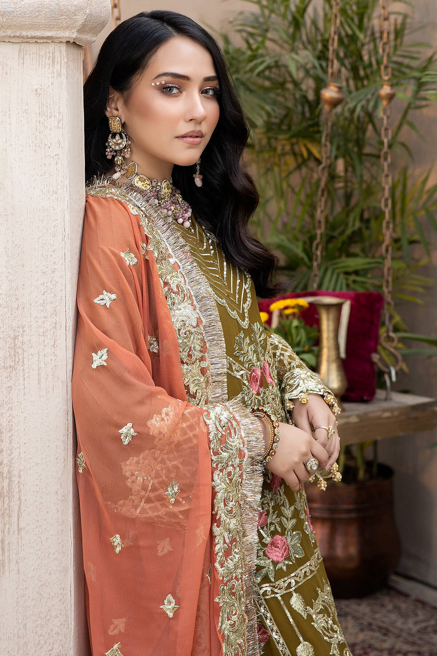 Exquise Majestic by Imrozia Embroidered Chiffon Unstitched 3Piece M-23 SAYONEE