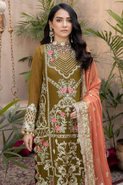 Exquise Majestic by Imrozia Embroidered Chiffon Unstitched 3Piece M-23 SAYONEE