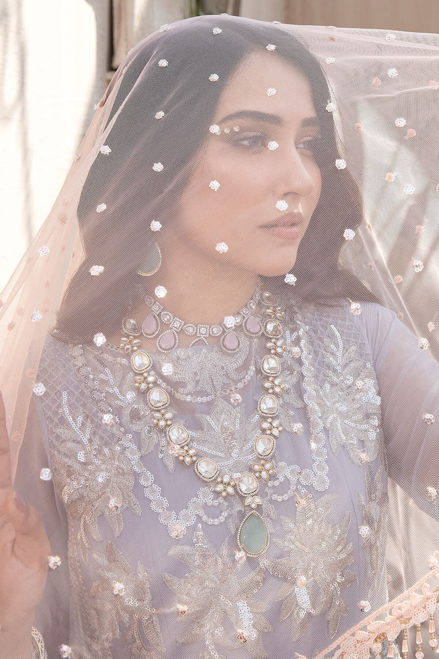 Exquise Majestic by Imrozia Embroidered Organza Unstitched 3Piece M-24 AMIRA