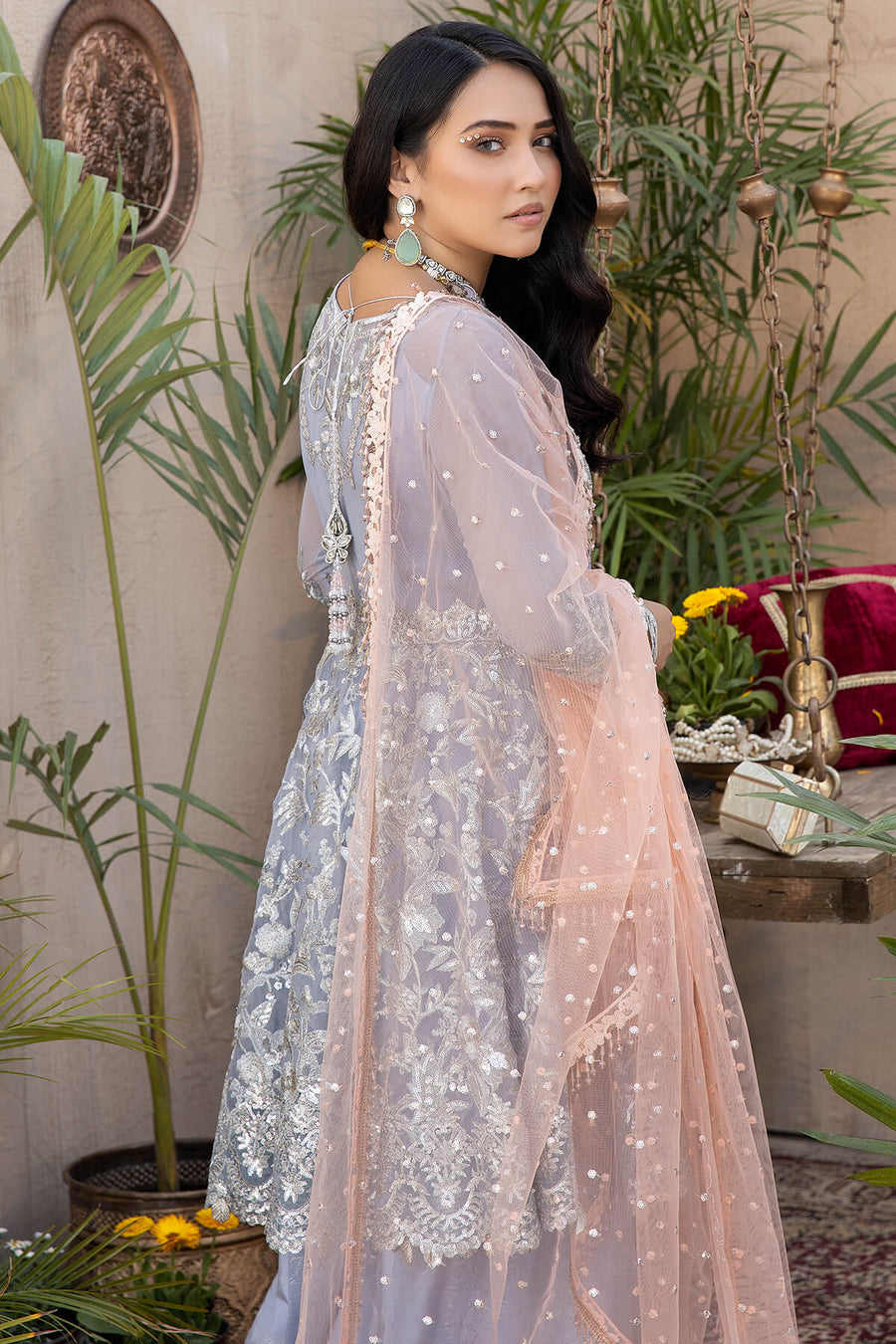Exquise Majestic by Imrozia Embroidered Organza Unstitched 3Piece M-24 AMIRA