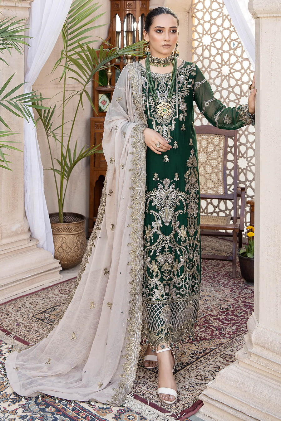 Exquise Majestic by Imrozia Embroidered Chiffon Unstitched 3Piece M-29 KIARA