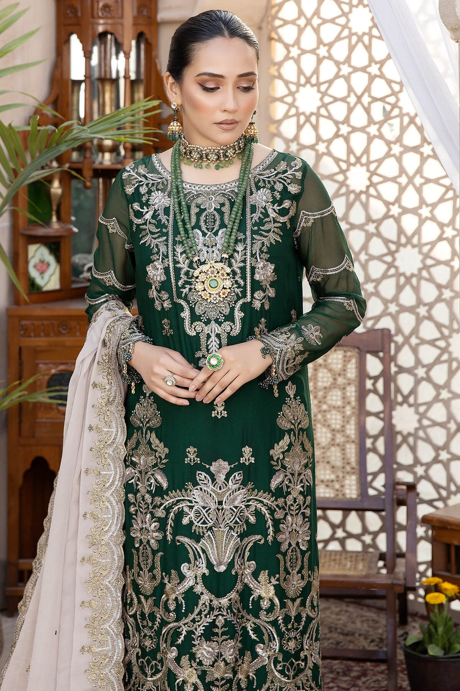 Exquise Majestic by Imrozia Embroidered Chiffon Unstitched 3Piece M-29 KIARA