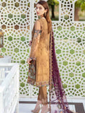 Ramsha Minhal Luxury Chiffon Unstitched 3Pc Embroidered Suit M-402 - FaisalFabrics.pk