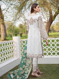 Ramsha Minhal Luxury Chiffon Unstitched 3Pc Embroidered Suit M-403 - FaisalFabrics.pk