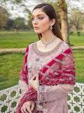 Ramsha Minhal Luxury Chiffon Unstitched 3Pc Embroidered Suit M-404 - FaisalFabrics.pk