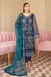 Ramsha Minhal Vol-06 Embroidered Net Unstitched 3Pc Suit M-601