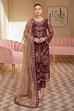 Ramsha Minhal Vol-06 Embroidered Net Unstitched 3Pc Suit M-603