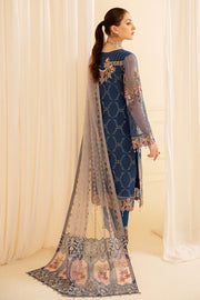 Ramsha Minhal Vol-07 Unstitched Embroidered Organza 3Pc Suit M-701