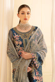 Ramsha Minhal Vol-07 Unstitched Embroidered Organza 3Pc Suit M-701