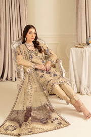Ramsha Minhal Vol-07 Unstitched Embroidered Organza 3Pc Suit M-702