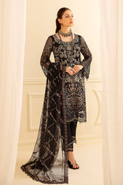 Ramsha Minhal Vol-07 Unstitched Embroidered Net 3Pc Suit M-703