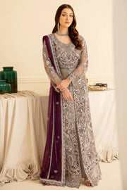Ramsha Minhal Vol-07 Unstitched Embroidered Net 3Pc Suit M-704