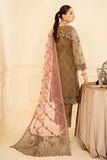 Ramsha Minhal Vol-07 Unstitched Embroidered Organza 3Pc Suit M-705